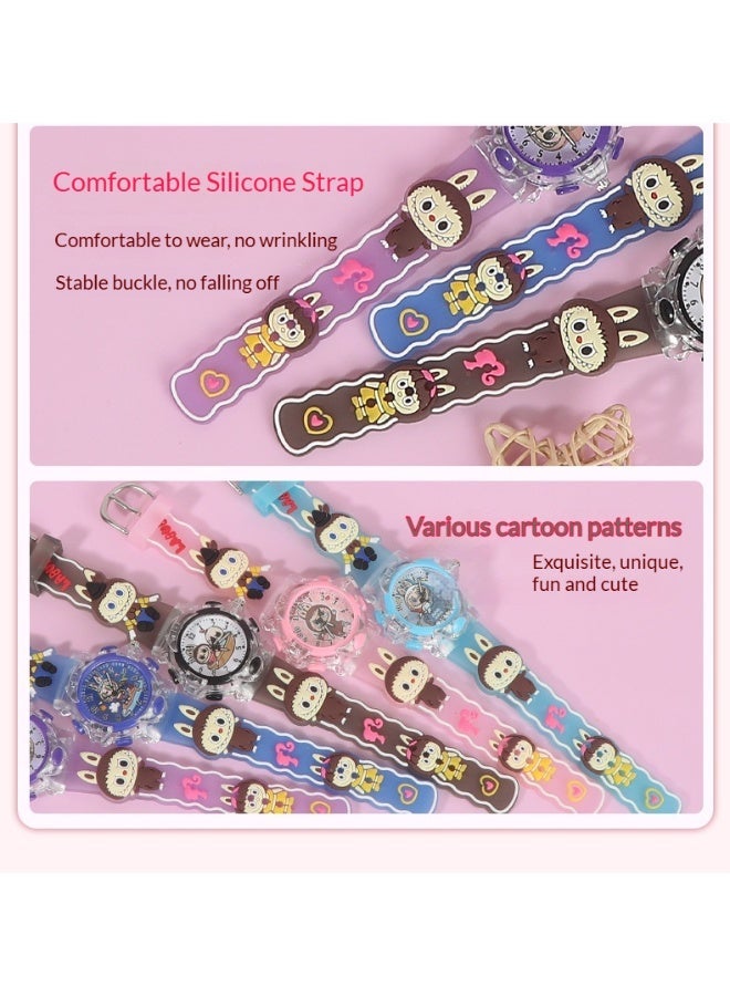 LABUBU Girls' Watch - 3D Cartoon Waterproof Toddler Watch, a gift for girls aged 2-8 years old, also suitable as a toy for girls aged 3, 4, 5, 6, and 7 years old - Children's Gift - Image 3